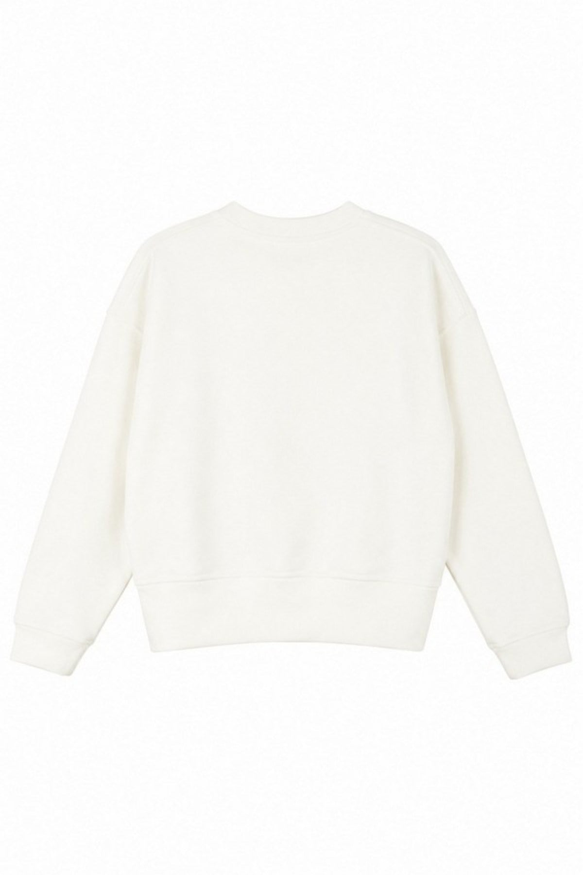 Nk Kids Kız Çocuk 8-14 Yaş Desenli Sweatshirt Krem