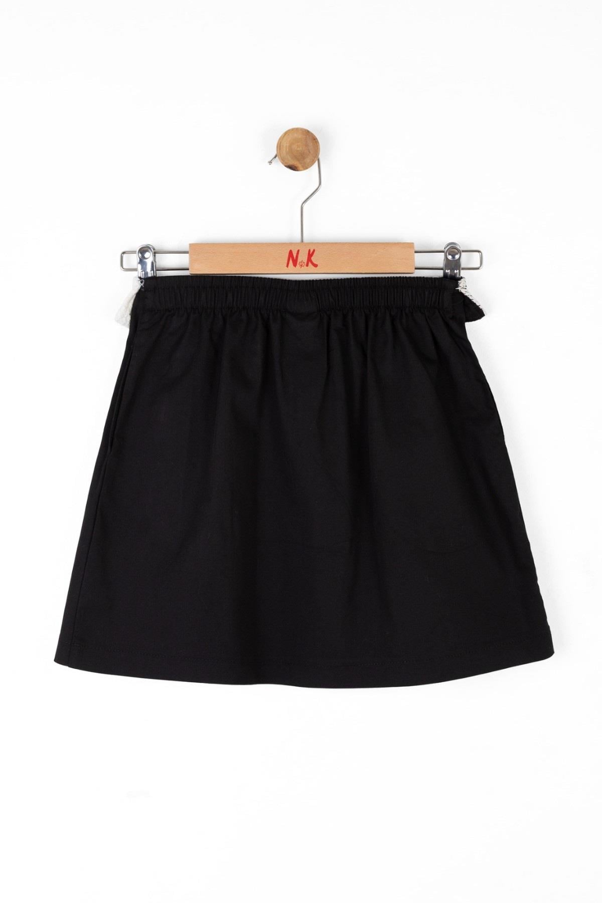 Nk Kids Kız Çocuk 8-14 Yaş Pileli Etek 56354 Siyah