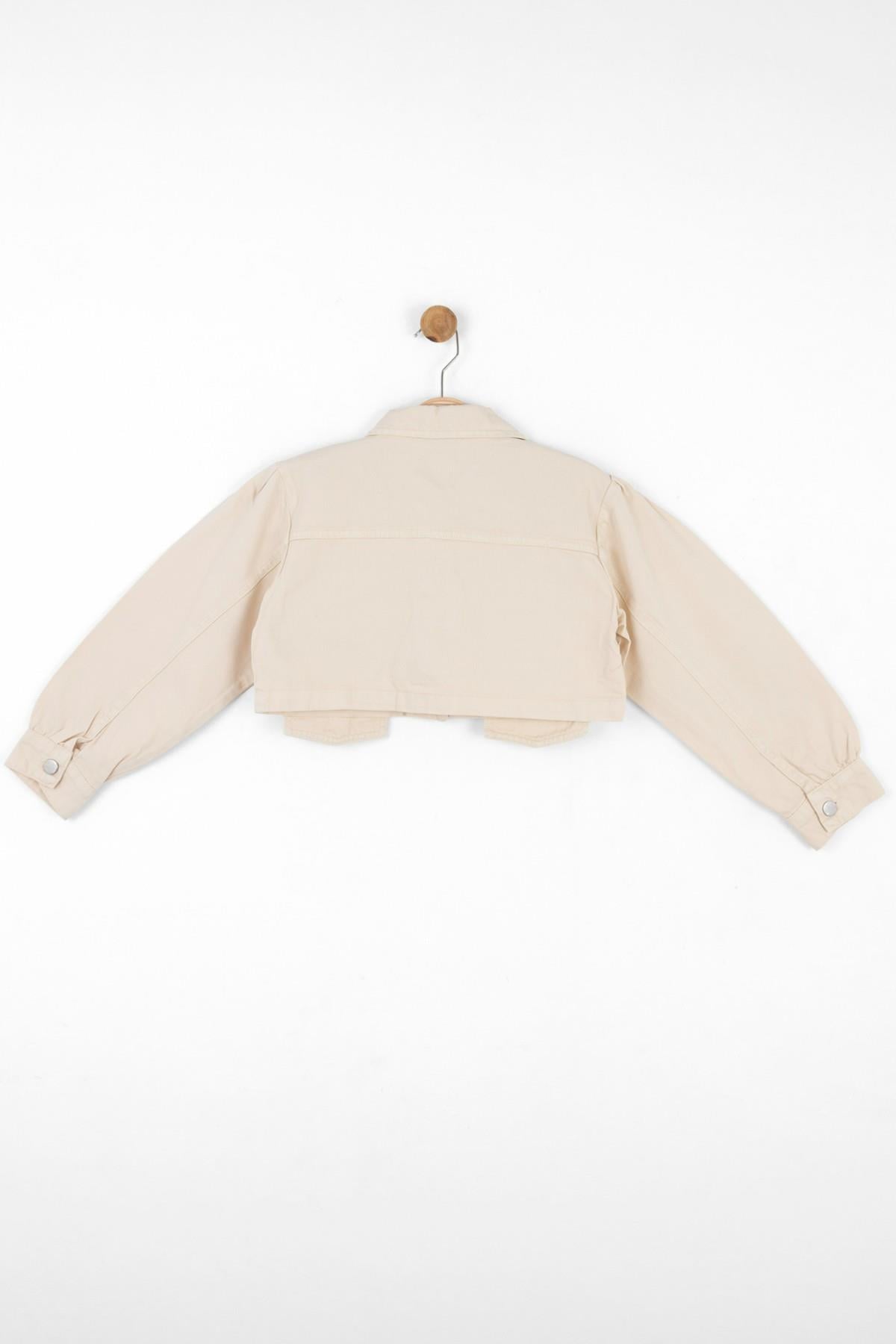 Nk Kids Kız Çocuk Crop Mevsimlik Ceket 36704 Krem