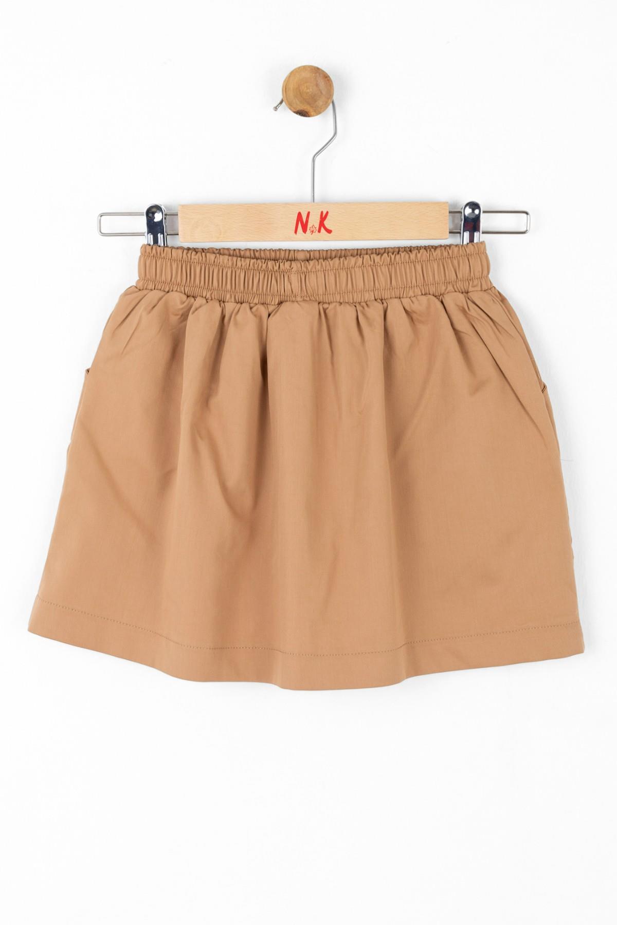 Nk Kids Kız Çocuk Düğmeli Bonibon Etek 56518 Camel