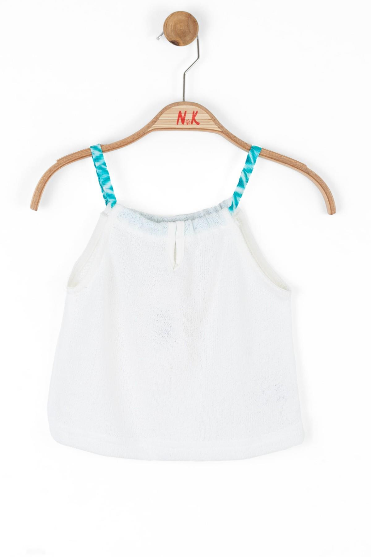 Nk Kids Kız Çocuk İp Askılı Buklet Body 36374 Beyaz