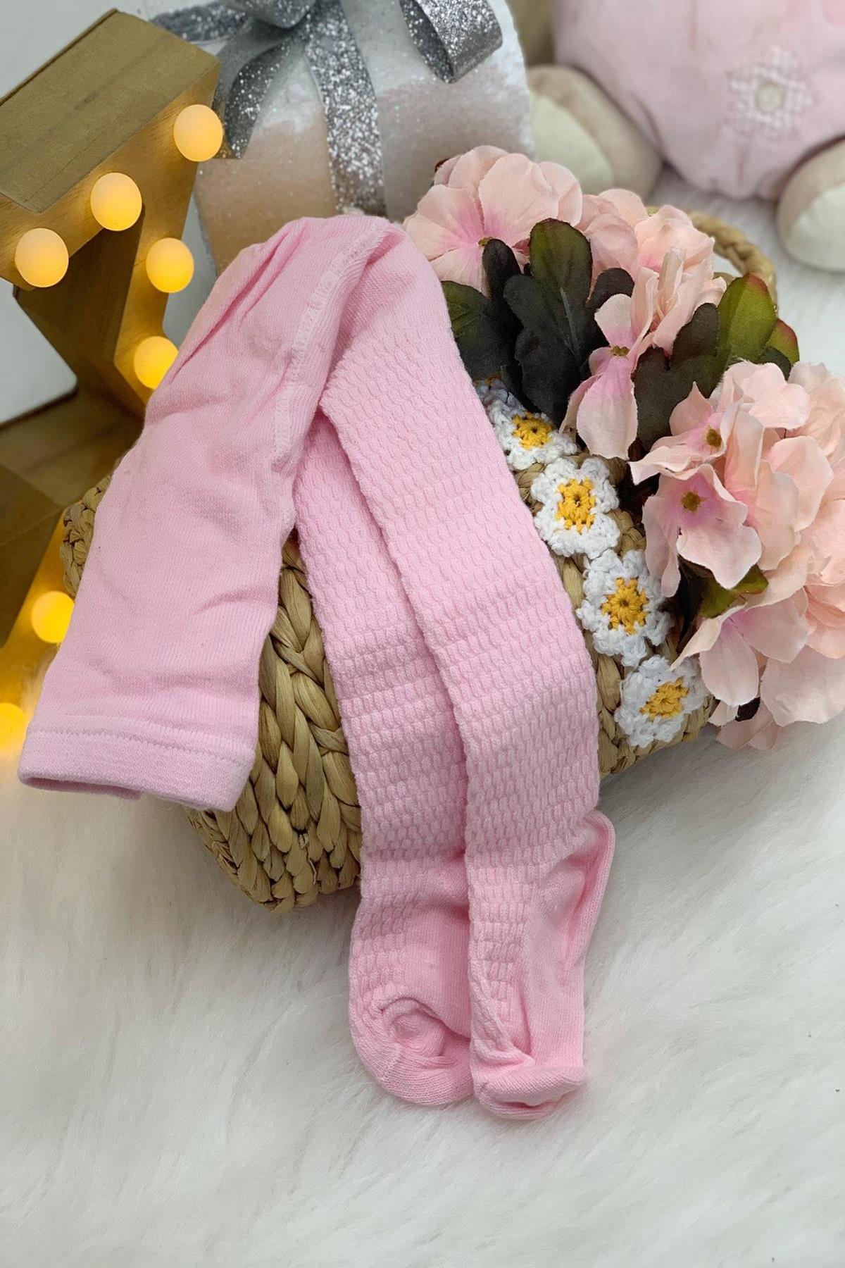 Sebi Bebek Kabartmalı Külotlu Çorap 1251 Pembe