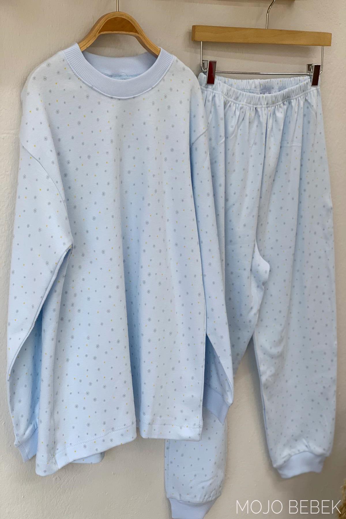 Sebi Kar Taneli Pijama Takımı 2230 Mavi