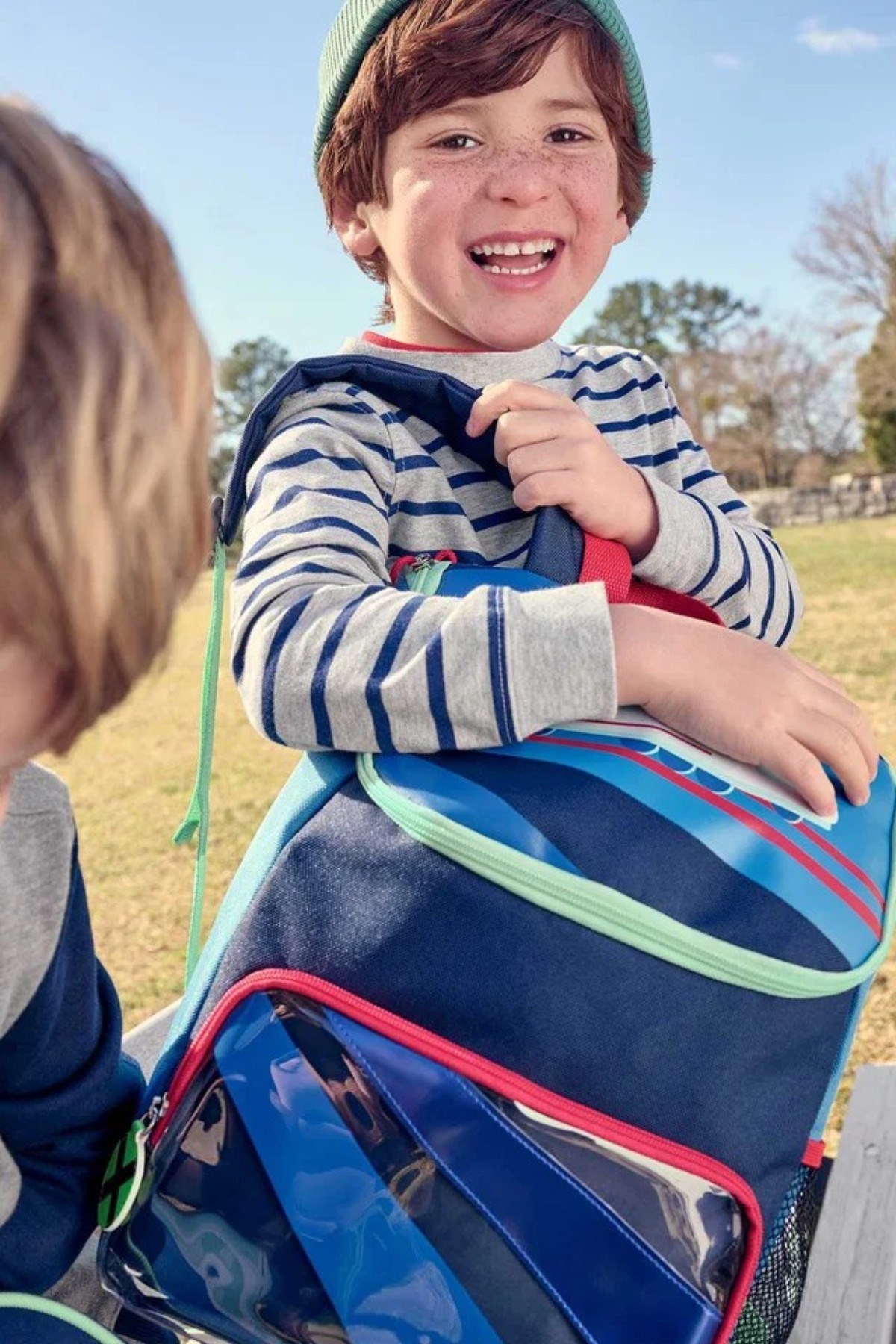 Skip Hop Erkek Çocuk Spark Style Büyük Boy Sırt Çantası Tren Lacivert
