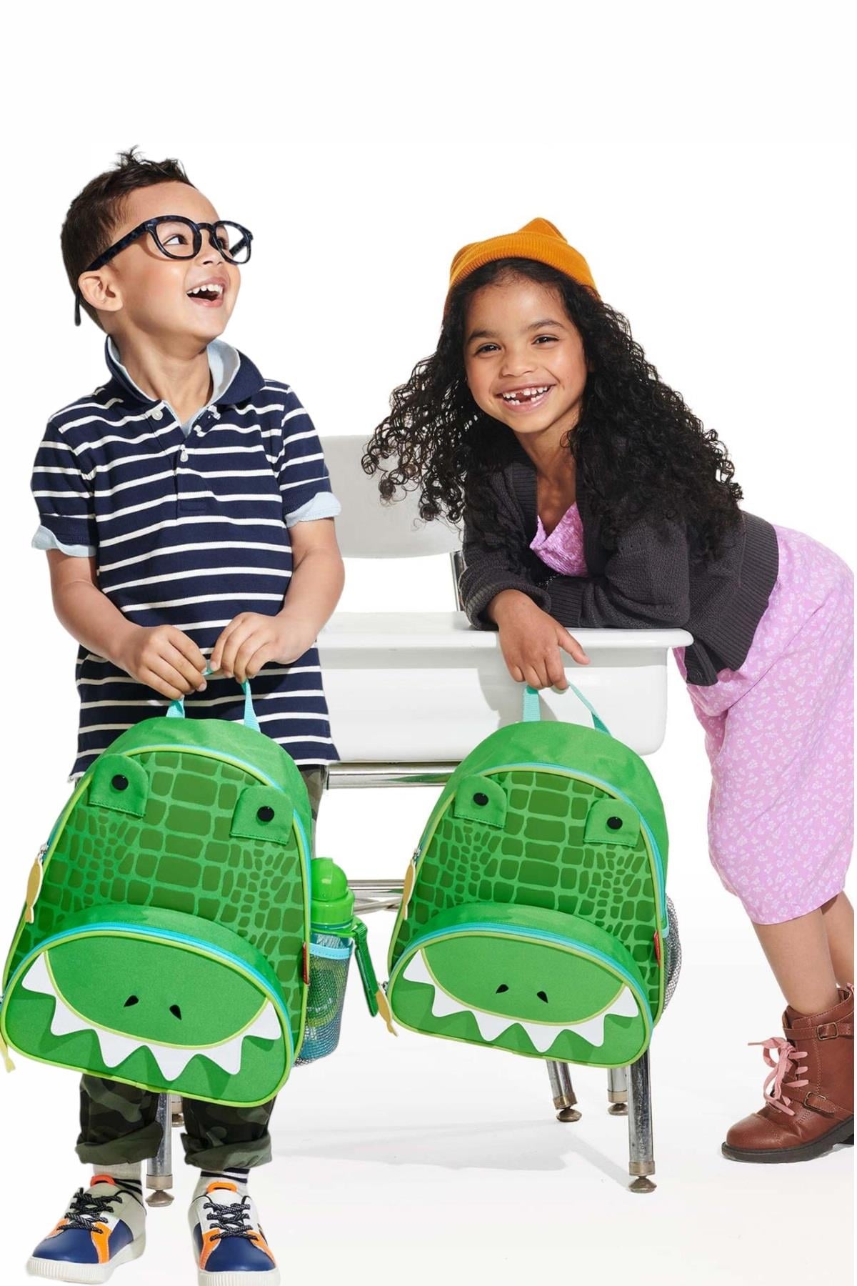 Skip Hop Unisex Çocuk Zoo Sırt Çantası Timsah 9M929510 Yeşil