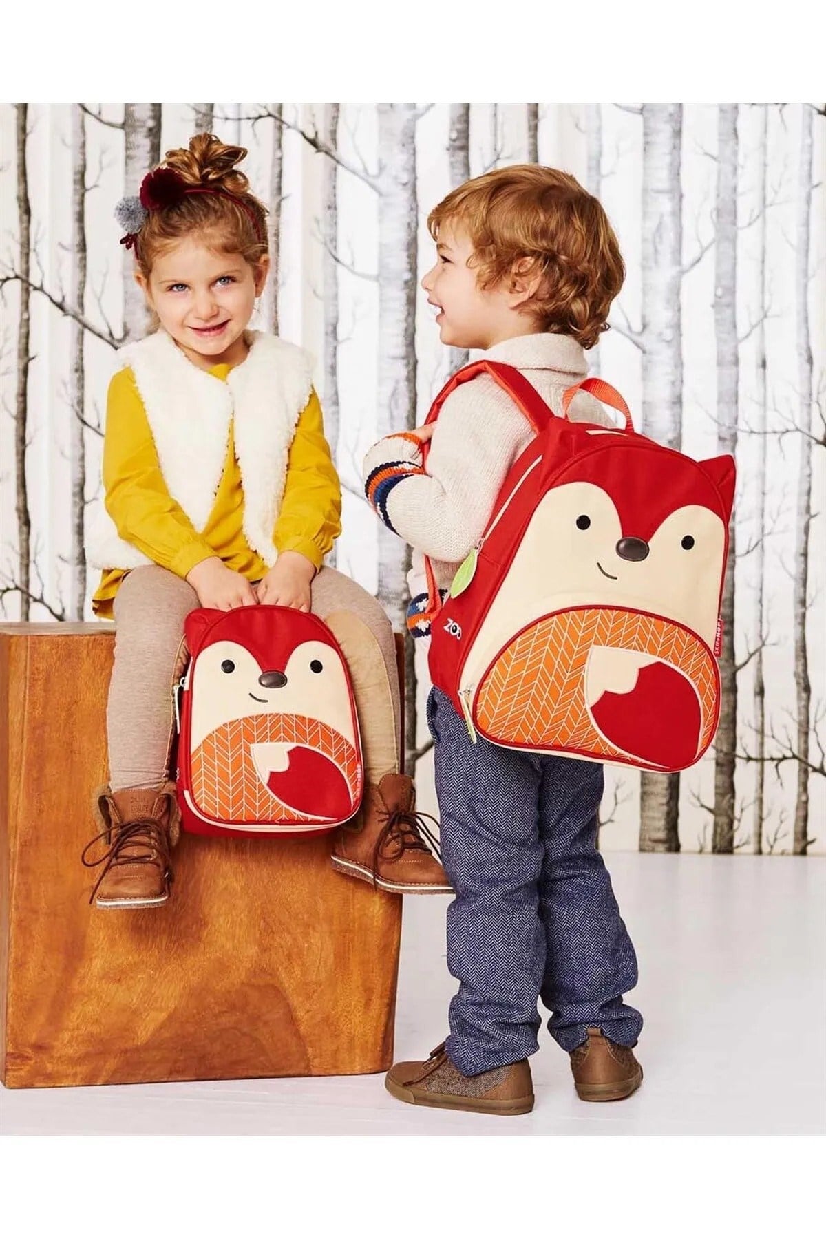 Skip Hop Unisex Çocuk Zoo Sırt Çantası Tilki Kırmızı