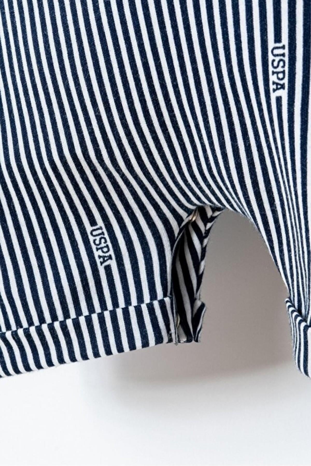 U.S. Polo Erkek Bebek 3-24 Ay Marin Desen Tulum Lacivert