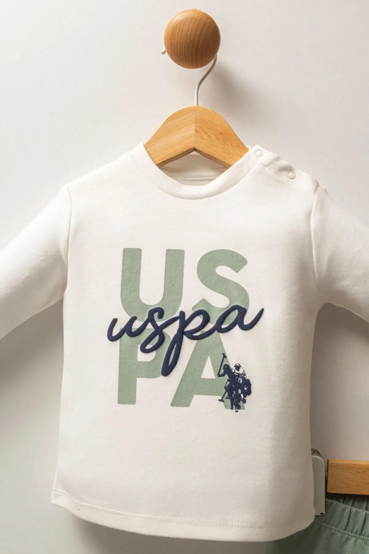 U.S. Polo Erkek Bebek 6 Ay-3 Yaş Üçlü Eşofman Takımı Yeşil