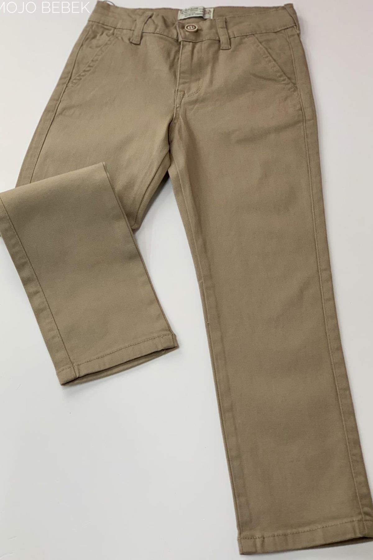 Woorage Erkek Çocuk 5-14 Yaş Kanvas Pantolon 5267 Camel