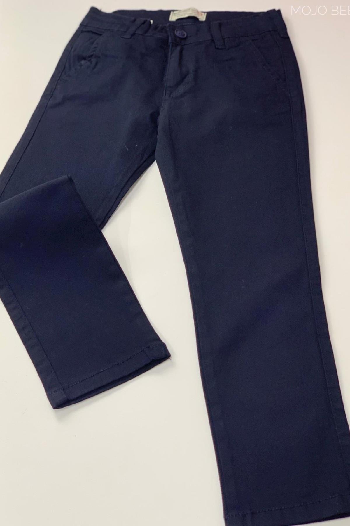 Woorage Erkek Çocuk 5-14 Yaş Kanvas Pantolon 5267 Lacivert