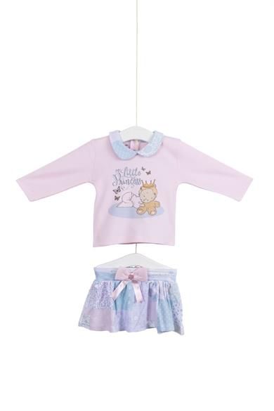 Aziz Bebe Kız Bebek Prenses Etekli 2li Takım 002010 Pembe