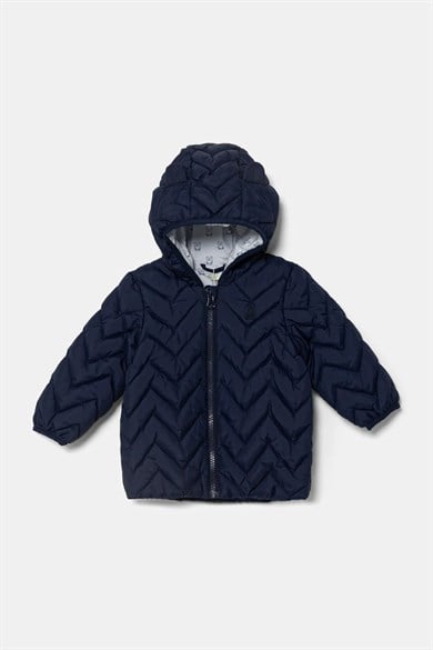 Benetton Erkek  Bebek 0-18 Ay Penye Astarlı Mevsimlik Mont Lacivert