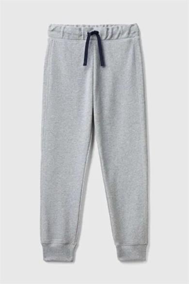Benetton Erkek Bebek 1-6 Yaş Arka Cep Logolu Eşofman Altı Gri
