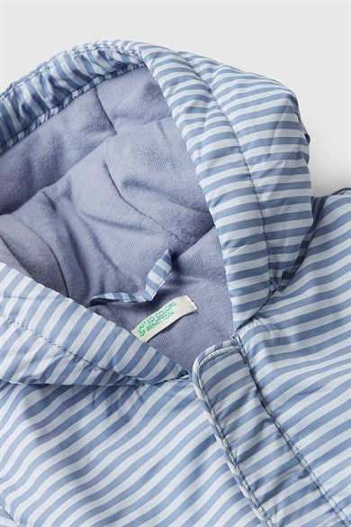 Benetton Erkek  Bebek 3-18 Ay Penye Astarlı Mevsimlik Mont Mavi