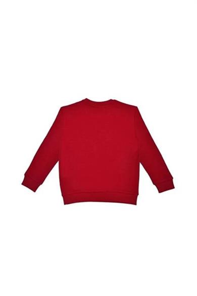 Benetton Erkek Çocuk 4-14 Yaş Logo Baskılı Sweatshirt Kırmızı