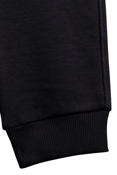 Benetton Erkek Çocuk 4-14 Yaş Logo Baskılı Yazlık Jogger  Eşofman Altı Siyah