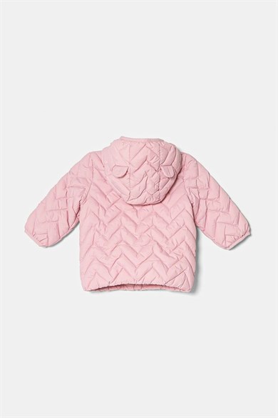 Benetton Kız Bebek 0-18 Ay Penye Astarlı Mevsimlik Mont Pembe