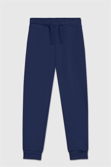 Benetton Kız Bebek 4-14  Yaş Lastikli Jogger Eşofman Altı Lacivert