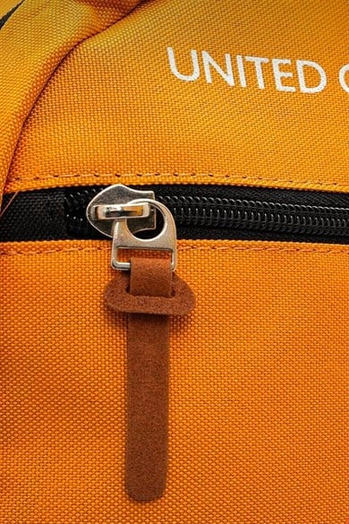Benetton Unisex Süet Kaplamalı Fonksiyonel Sırt Çantası Hardal