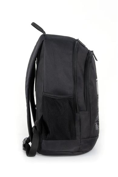Benetton Unisex To Travel The World Baskılı Sırt Çantası 03830 Siyah