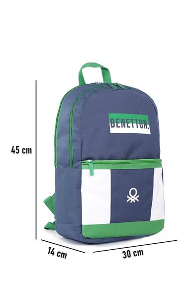Bennetton Unisex Çift Bölmeli Sırt Çantası 0428775 Lacivert