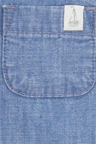 Carters Erkek Bebek 3-9 Ay Gömlek-Body-Şort 3lü Takım Mavi