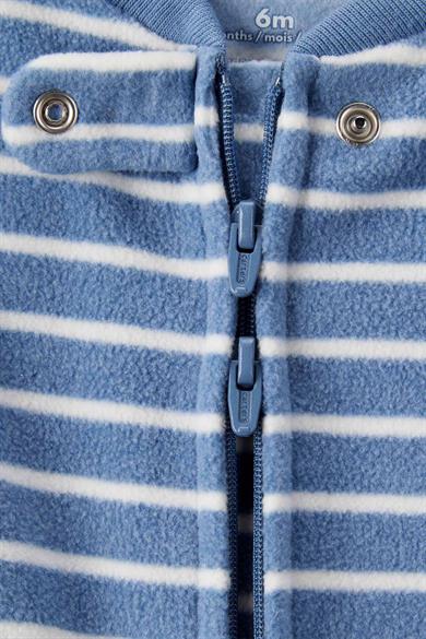 Carters Erkek Bebek 3-9 Ay İşlemeli Polar Tulum Mavi