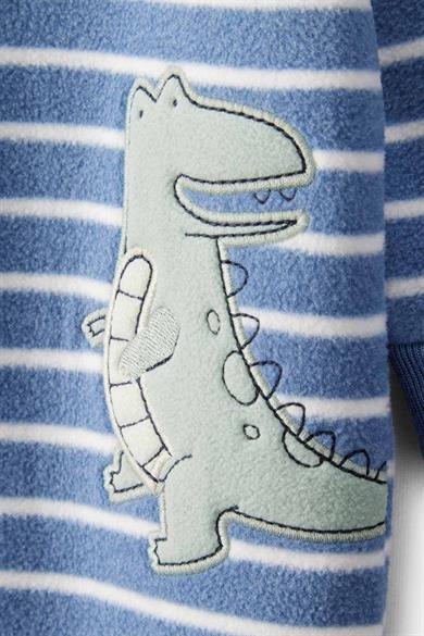 Carters Erkek Bebek 3-9 Ay İşlemeli Polar Tulum Mavi