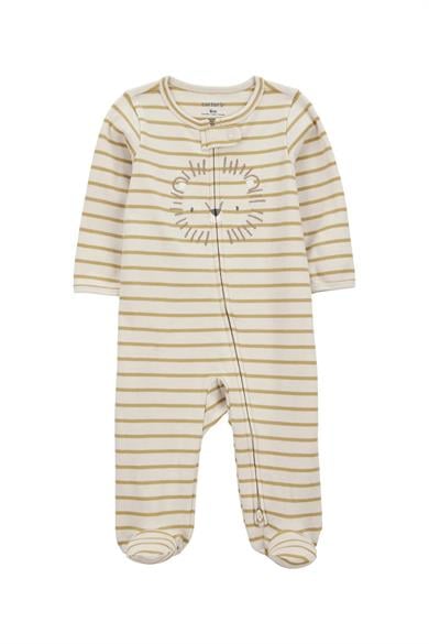 Carters Erkek Bebek 3-9 Ay İşlemeli Uyku Tulumu Bej