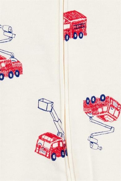 Carters Erkek Bebek Araba Figürlü Uyku Tulumu Krem