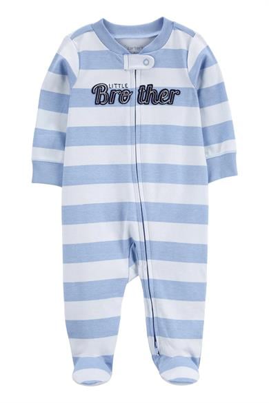 Carters Erkek Bebek İşlemeli Uyku Tulumu Mavi