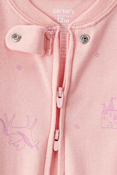 Carters Kız Bebek 12-24 Ay Desenli Uyku Tulumu Pembe