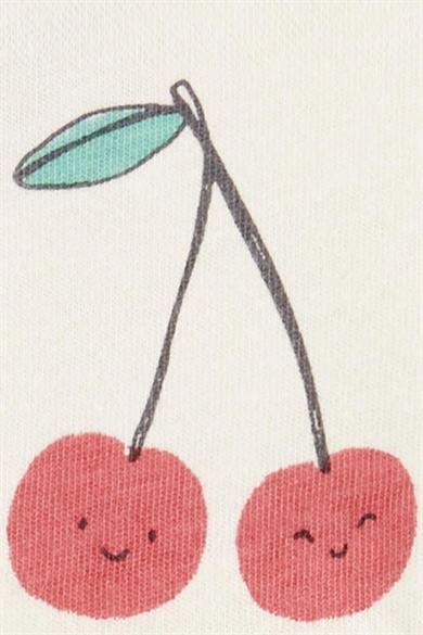 Carters Kız Bebek 18-24 Ay Desenli İkili Tulum Set Krem