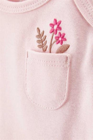 Carters Kız Bebek 3-24 Ay Desenli 5li Kısa Kollu Body Pembe