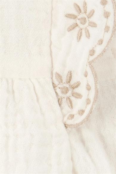 Carters Kız Bebek 3-24 Ay Müslin Kumaş Bluz-Şort İkili Takım Krem