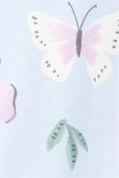 Carters Kız Bebek 3-6 Ay Desenli Uyku Tulumu Mavi