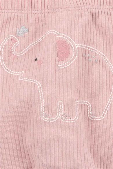 Carters Kız Bebek 3-9 Ay Figürlü Alt-Üst Üçlü Takım Pudra