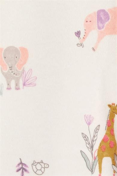 Carters Kız Bebek Desenli Uyku Tulumu Krem