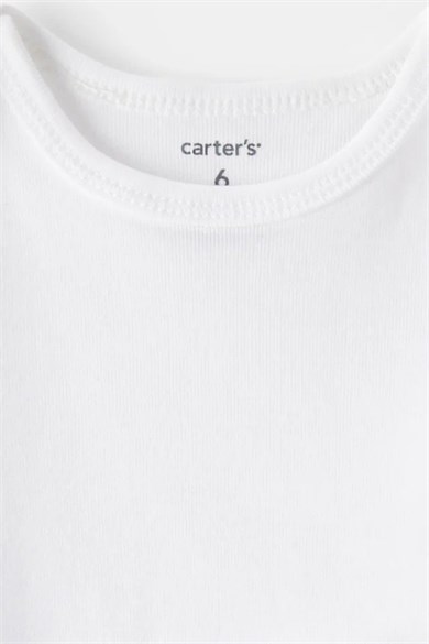 Carters Unisex Bebek 3-24 Ay Kısa Kollu 5li Body Beyaz