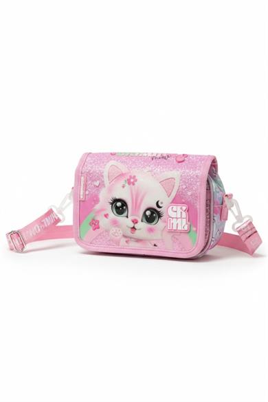 Chimola Kız Çocuk Cute Kitty Kalem Çantası Pembe