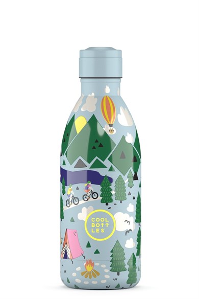 Cool Bottles Erkek Çocuk 500 ml OUTDOOR ADVENTURE Bottle Yeşil