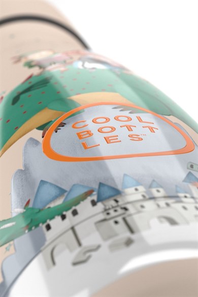Cool Bottles Kız Çocuk 350 ml DRAGON DREAMS Bottle Bej