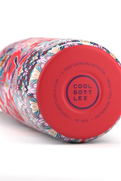 Cool Bottles Paslanmaz Çelik DRAGON FLY PARADİSE Bottle Kırmızı