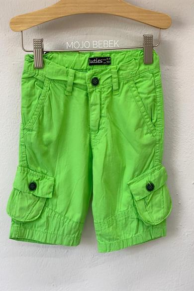 Cuties Erkek Çocuk Kargo Cepli Şort 0555 Yeşil