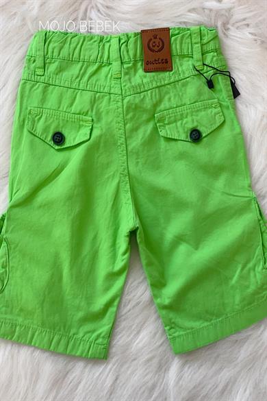 Cuties Erkek Çocuk Kargo Cepli Şort 0555 Yeşil