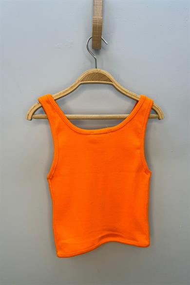 Cuties Kız Çocuk 5-14 Yaş Korse Model Crop 3863 Turuncu