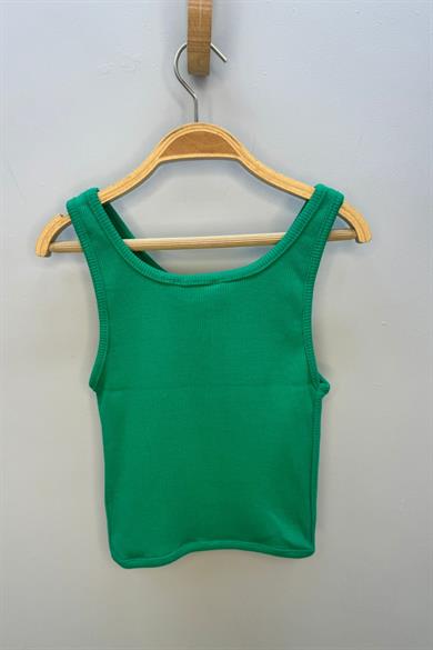 Cuties Kız Çocuk 5-14 Yaş Korse Model Crop 3863 Yeşil