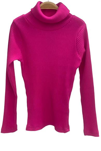 Cuties Kız Çocuk 5-14 Yaş Balıkçı Yaka Kaşkorse Body 3098 Fuşya