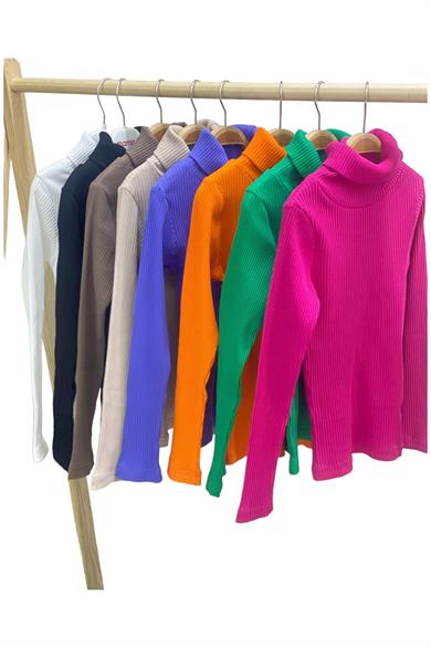Cuties Kız Çocuk 5-14 Yaş Balıkçı Yaka Kaşkorse Body 3098 Saks