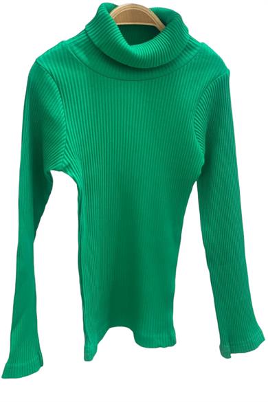 Cuties Kız Çocuk 5-14 Yaş Balıkçı Yaka Kaşkorse Body 3098 Yeşil